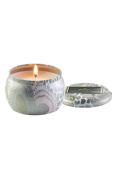 Tahitian Coconut Vanilla Mini Tin Candle