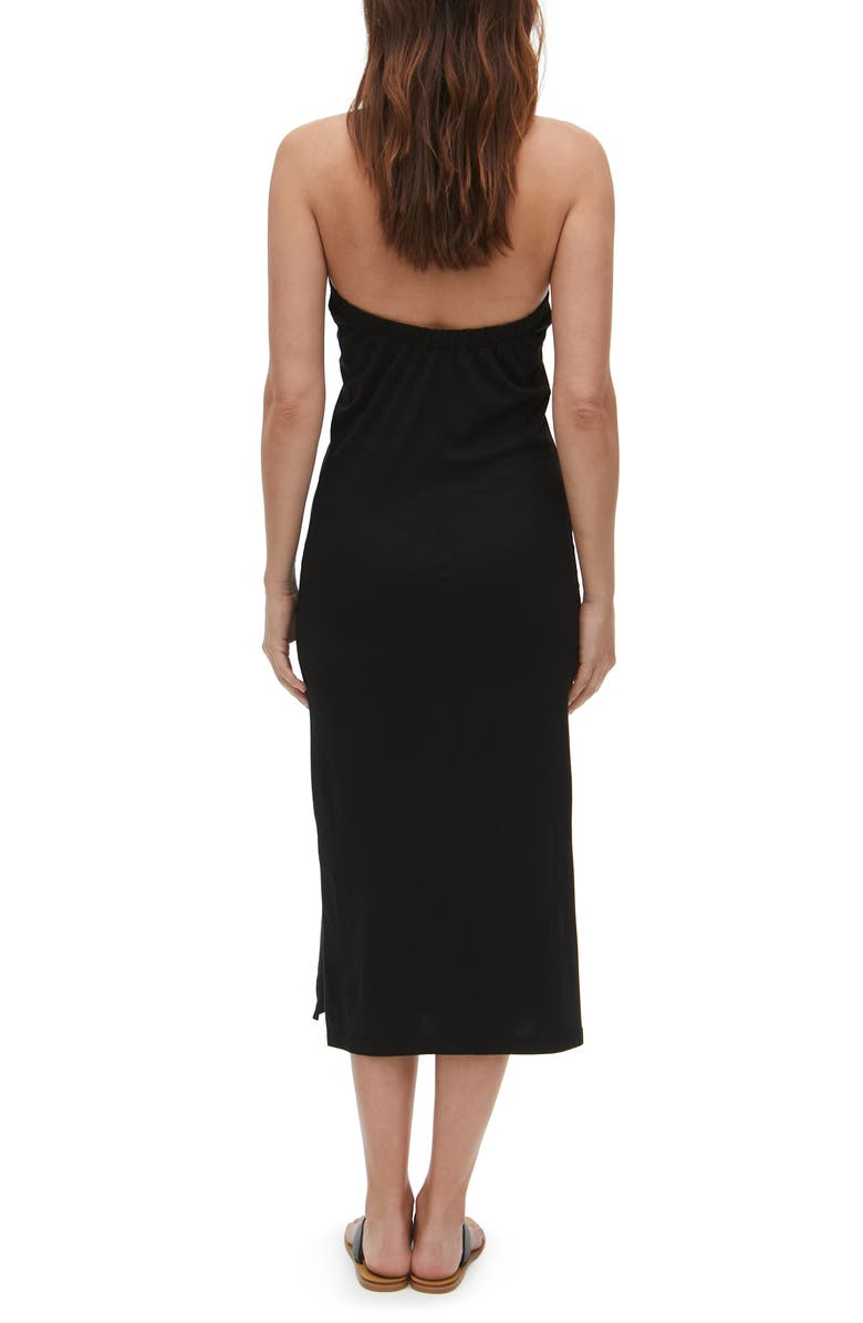 Michael Stars Hannah Twist Halter Neck Cotton & Modal Midi Dress, Alternate, color,