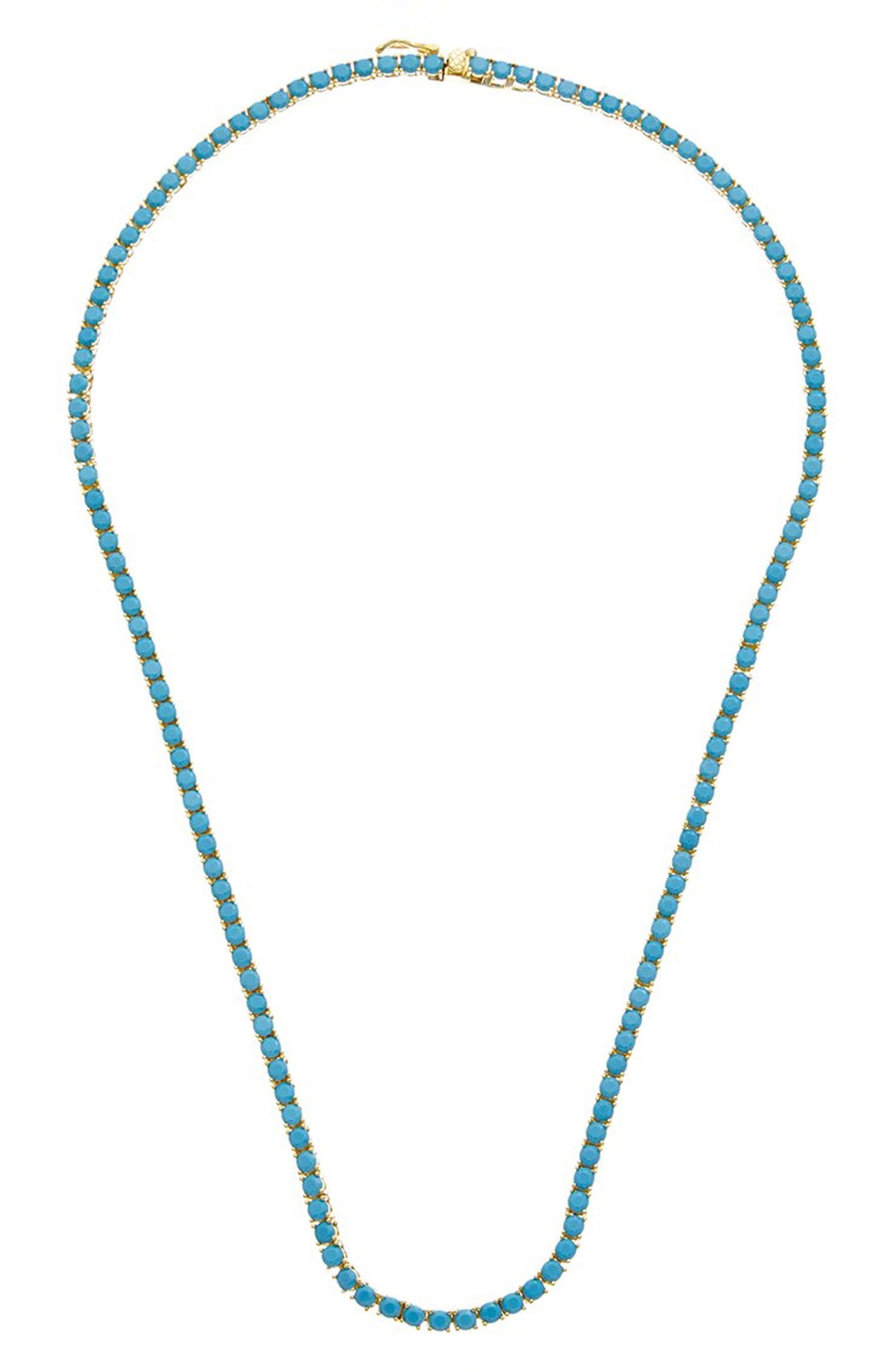 Turquoise Tennis Necklace