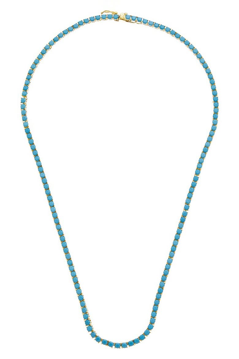 Turquoise Tennis Necklace, Main, color, YELLOW
