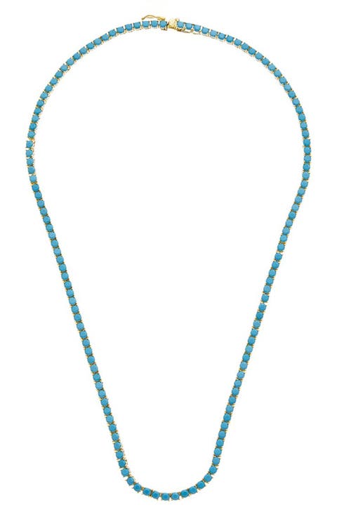 Turquoise Tennis Necklace