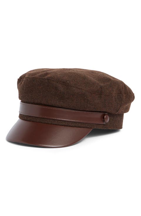 Herringbone Captain's Cap