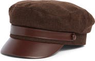 Vince Camuto Herringbone Captain's Cap