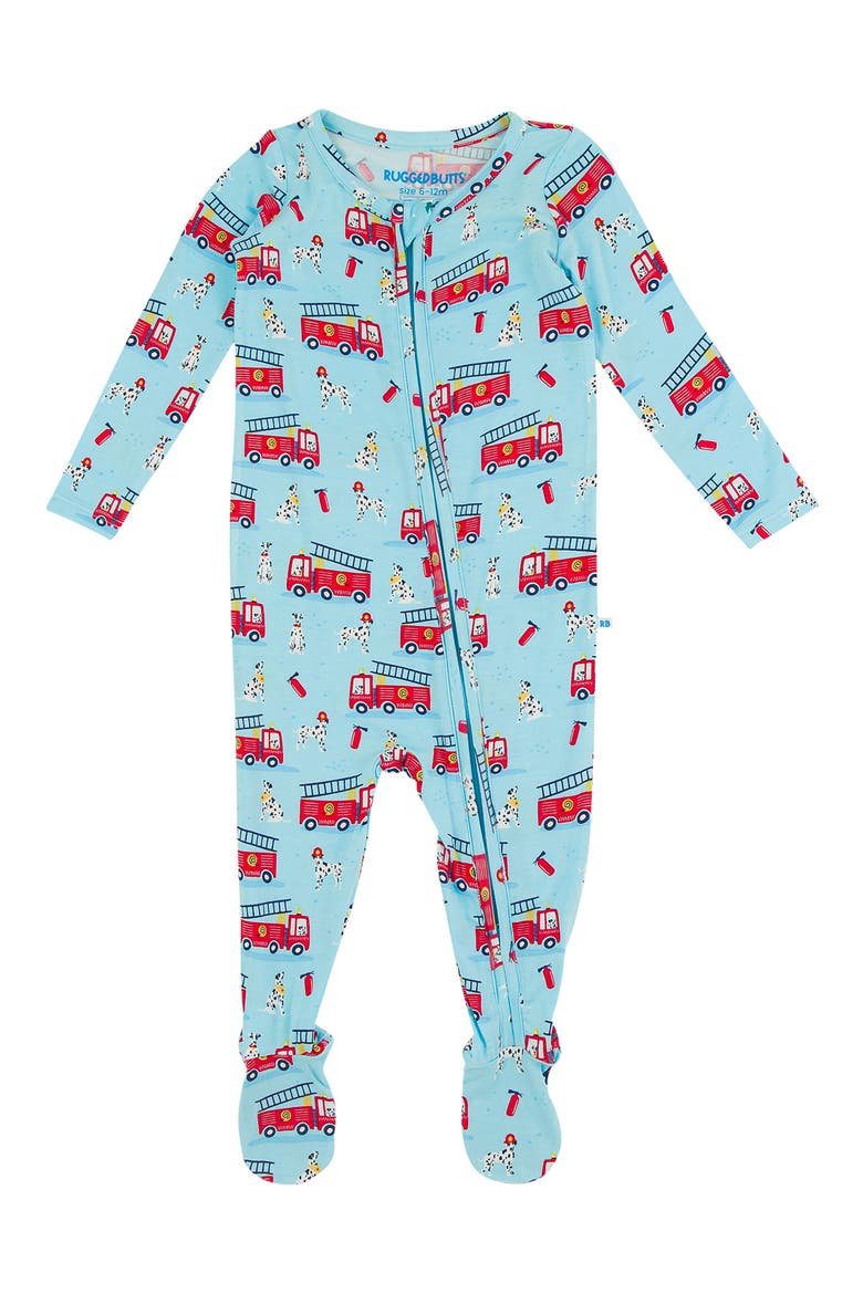 Paws to the Rescue Fitted One-Piece Pajamas, Main, color, BLUE