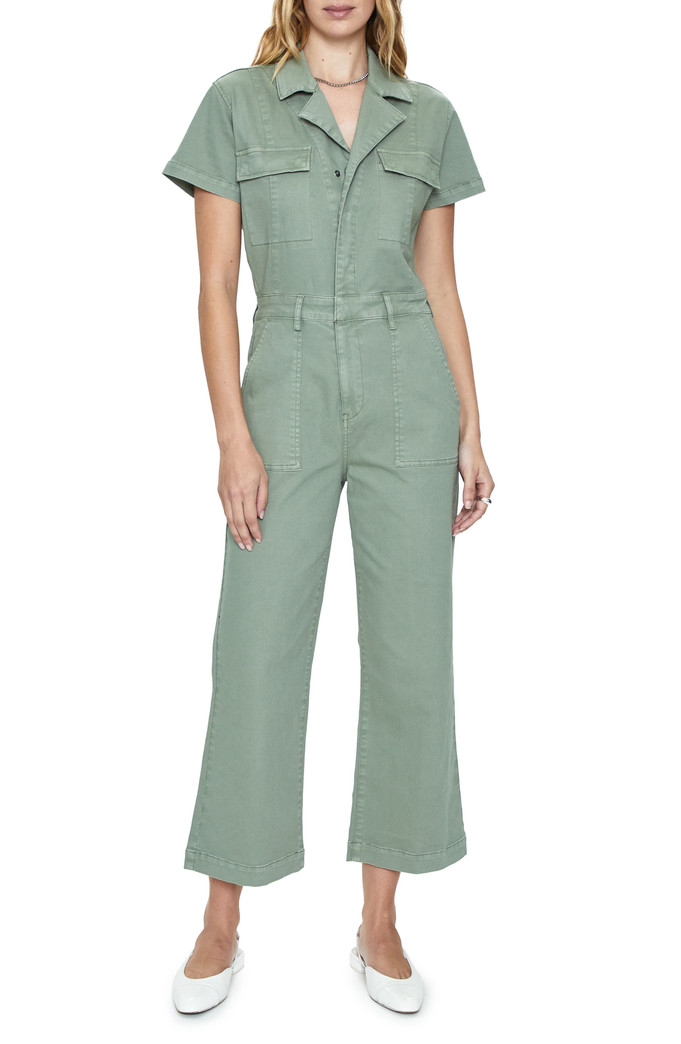 Pistola Makenna Stretch Cotton Utility Jumpsuit