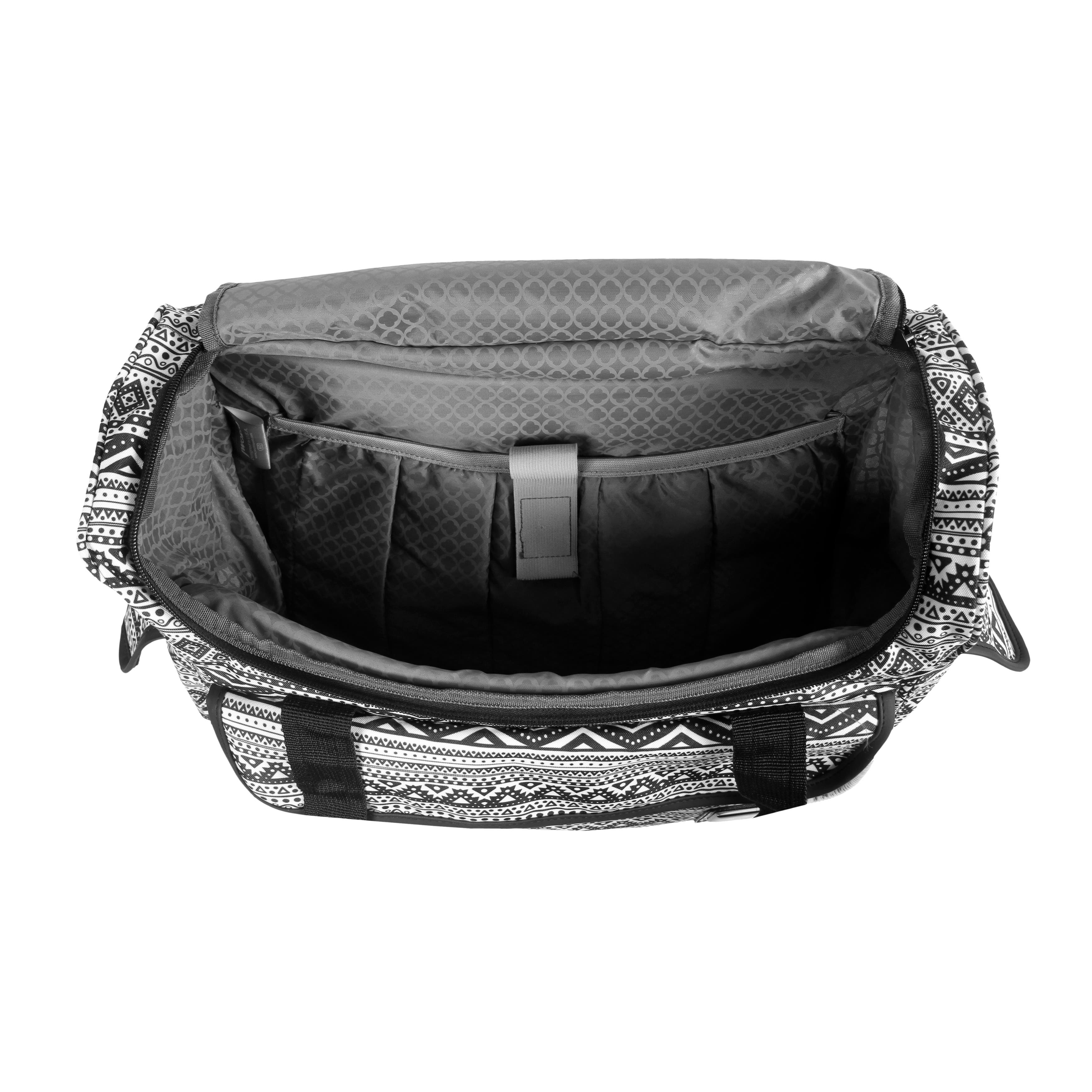 J World Donna Rolling Carry-on Tote with Laptop Sleeve for Travel and Work, Alternate, color, Tribal