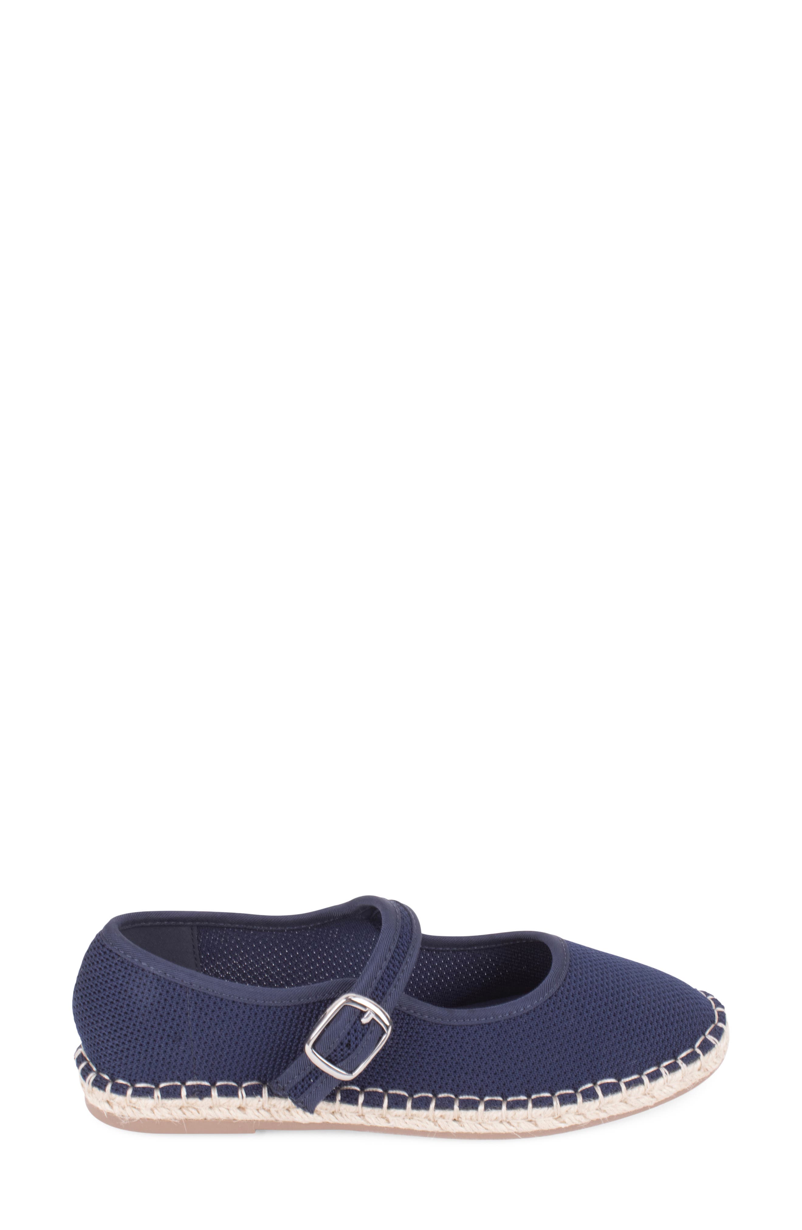 Willow Esapdrille Mary Jane Flat, Alternate, color, NAVY