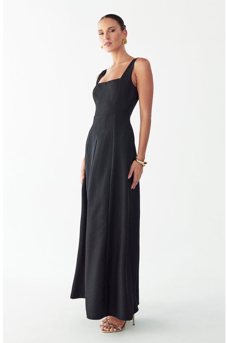Leonne Midi Dress, Alternate, color, Black
