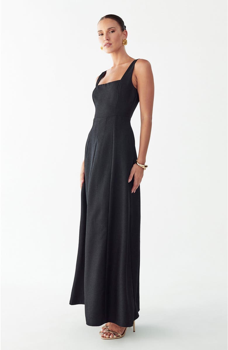 WILLA Leonne Midi Dress, Alternate, color, Black