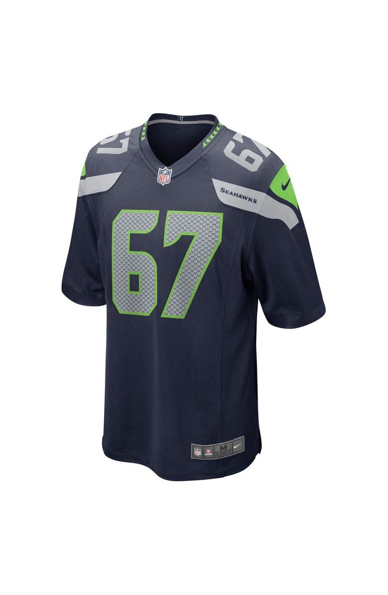 Nike Men's Nike Charles Cross Navy Seattle Seahawks Player Game Jersey, Alternate, color,