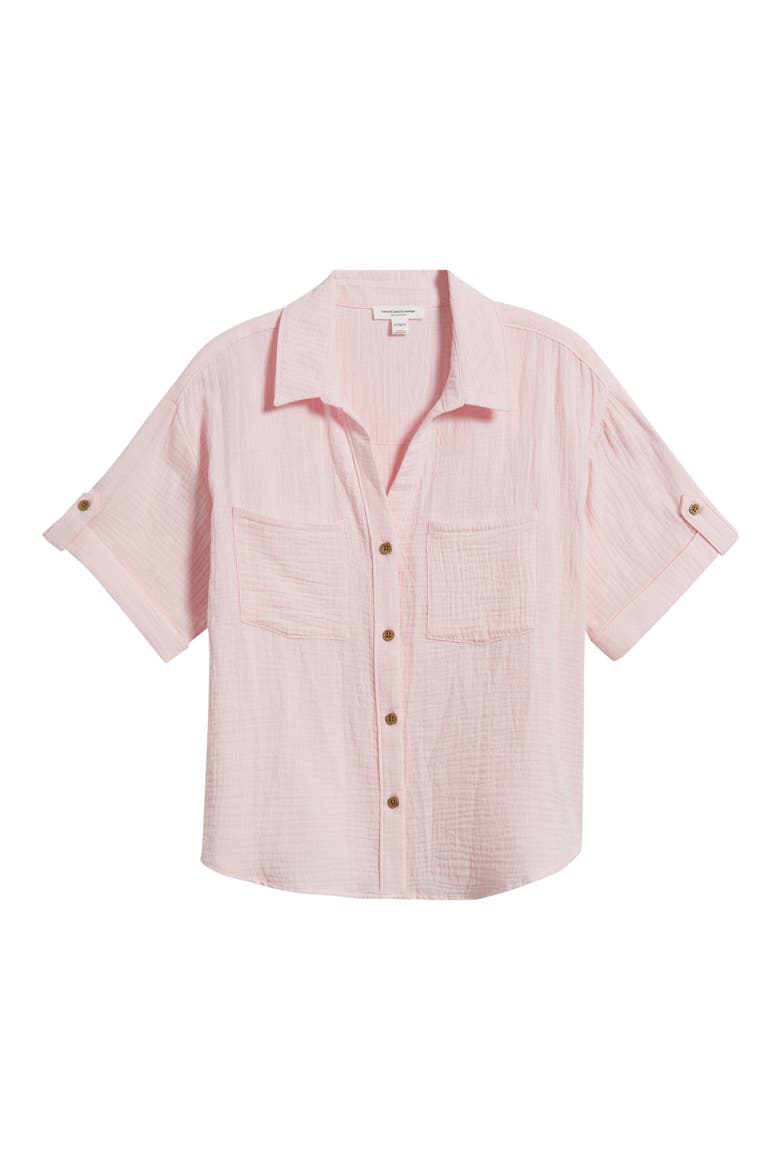 River Gauze Shirt, Alternate, color, PALE PINK