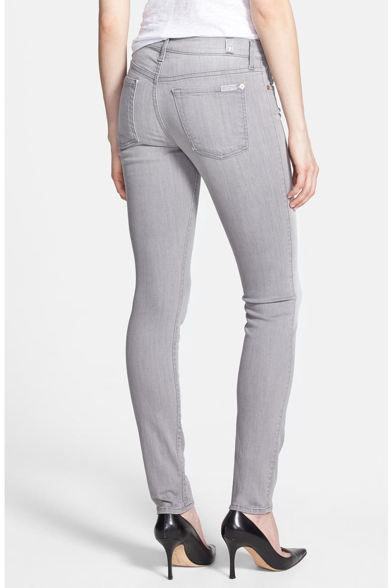 7 For All Mankind® 'The Skinny' Stretch Jeans, Alternate, color, SPRING GREY