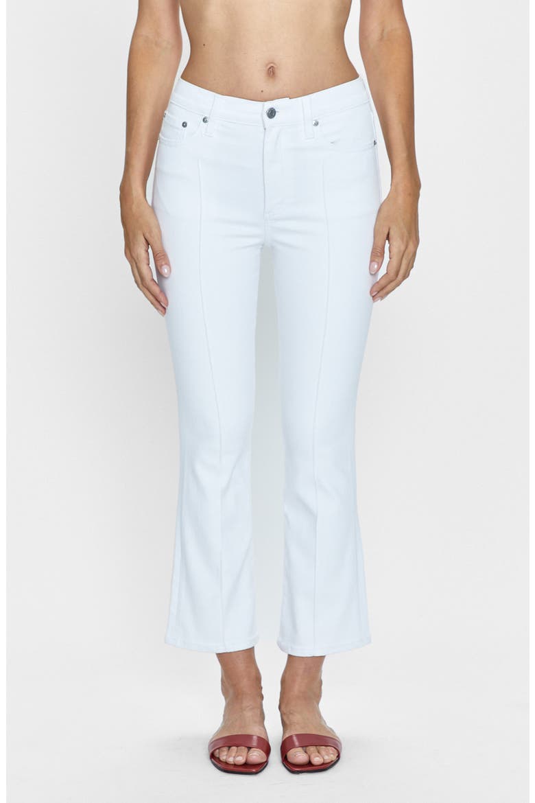 Lennon High Waist Ankle Bootcut Jeans, Main, color, LE BLANC