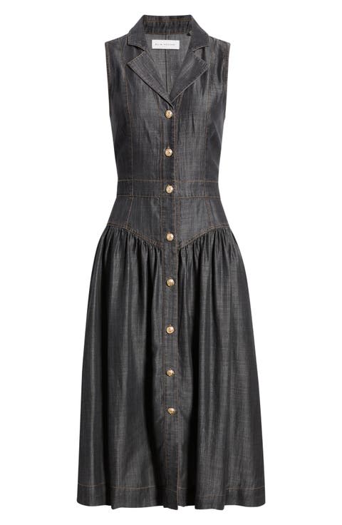 The Madison Denim Midi Dress