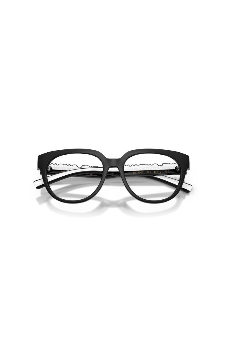 Dolce&Gabbana 49mm Phantos optical glasses, Alternate, color, Black
