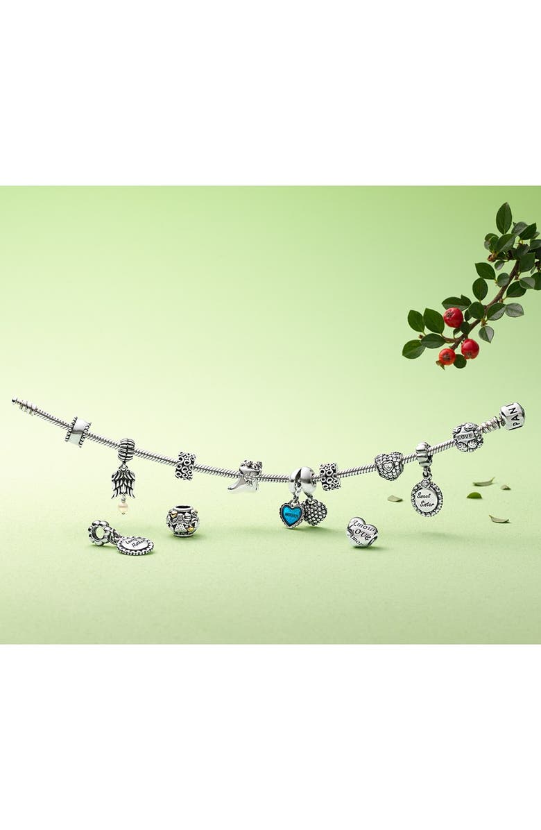 PANDORA Open Heart Spacer Charm, Alternate, color, 