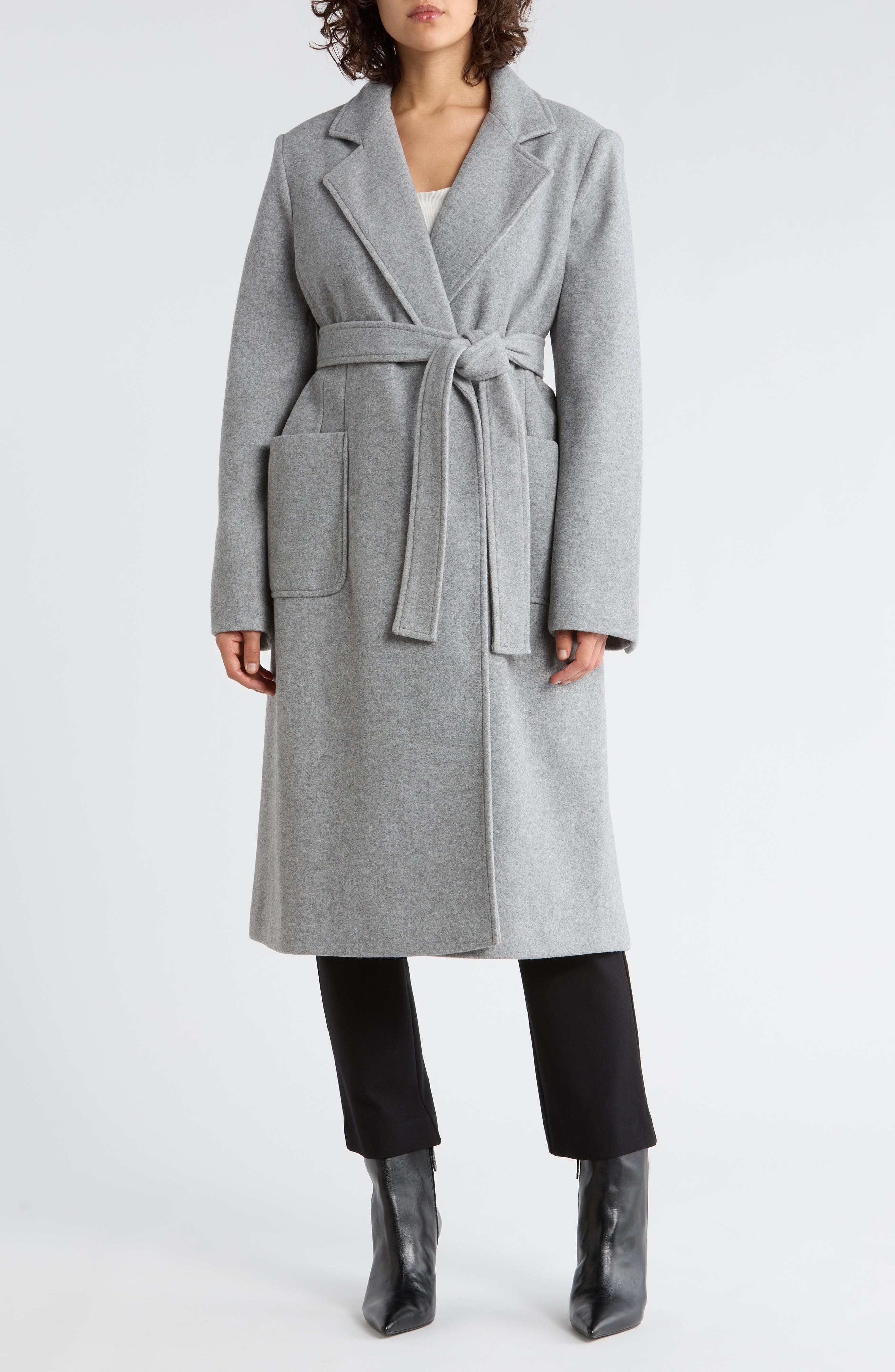 Sam Edelman Patch Pocket Wrap Coat