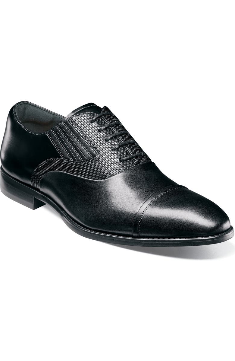 Stacy Adams Lucas Wingtip Oxford, Main, color, Black