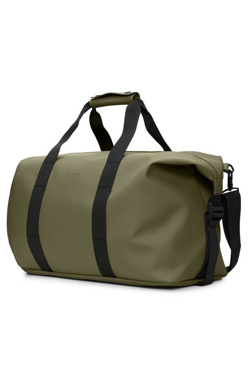 Rains Hilo Waterproof Weekend Bag In Green