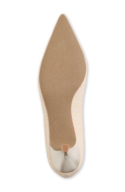 Jack Rogers Pammi Pointed Toe Kitten Heel Pump In Silver
