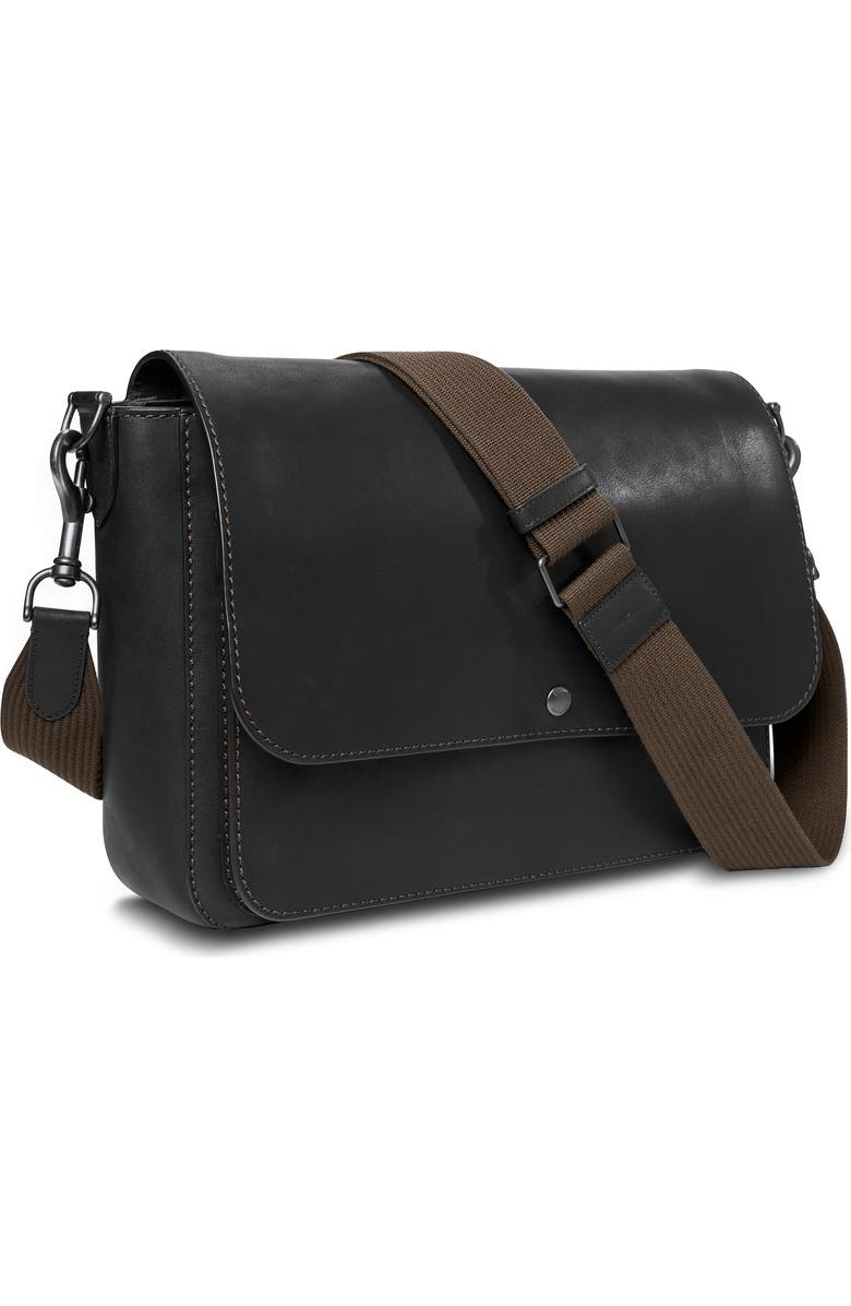 Shinola Canfield Relaxed Leather Messenger Bag, Alternate, color,