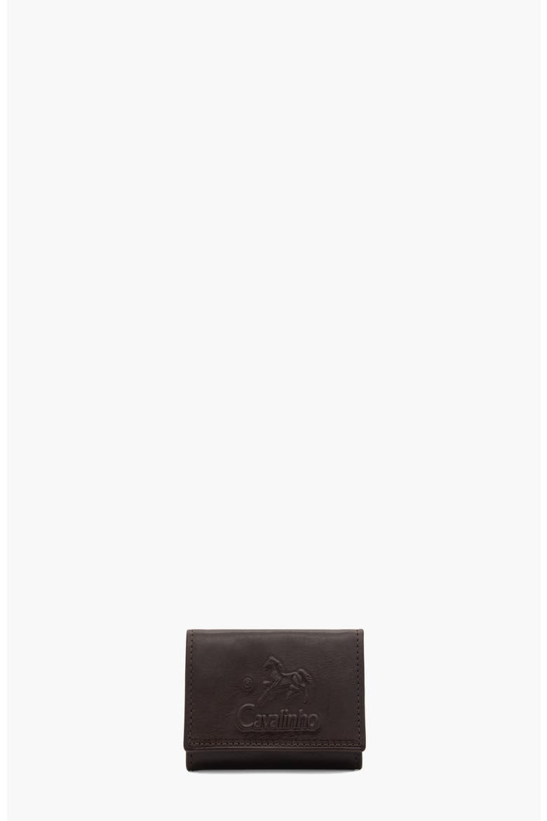 Gentleman Compact Trifold Leather Wallet 539, Main, color, Brown