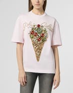 PHILIPP PLEIN Washed Man Fit T-Shirt Gelato Women