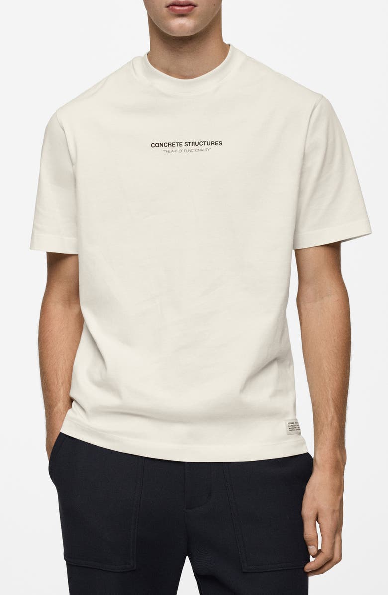 MANGO Concrete Structures Graphic T-Shirt, Main, color, 