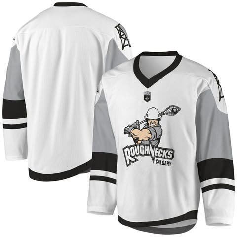Youth White/Gray Calgary Roughnecks Sublimated Replica Jersey