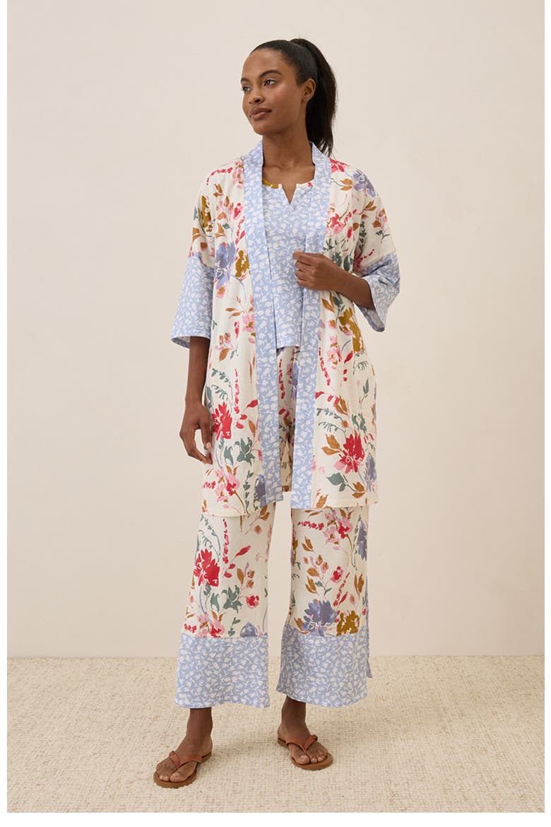 Organic Staycation Short Robe, Alternate, color, Dayspring