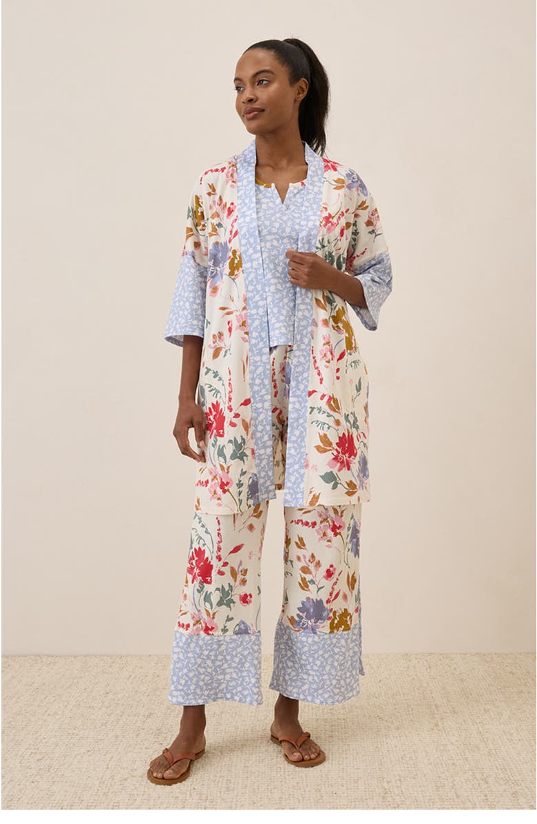 Pact Organic Staycation Short Robe, Alternate, color, Dayspring