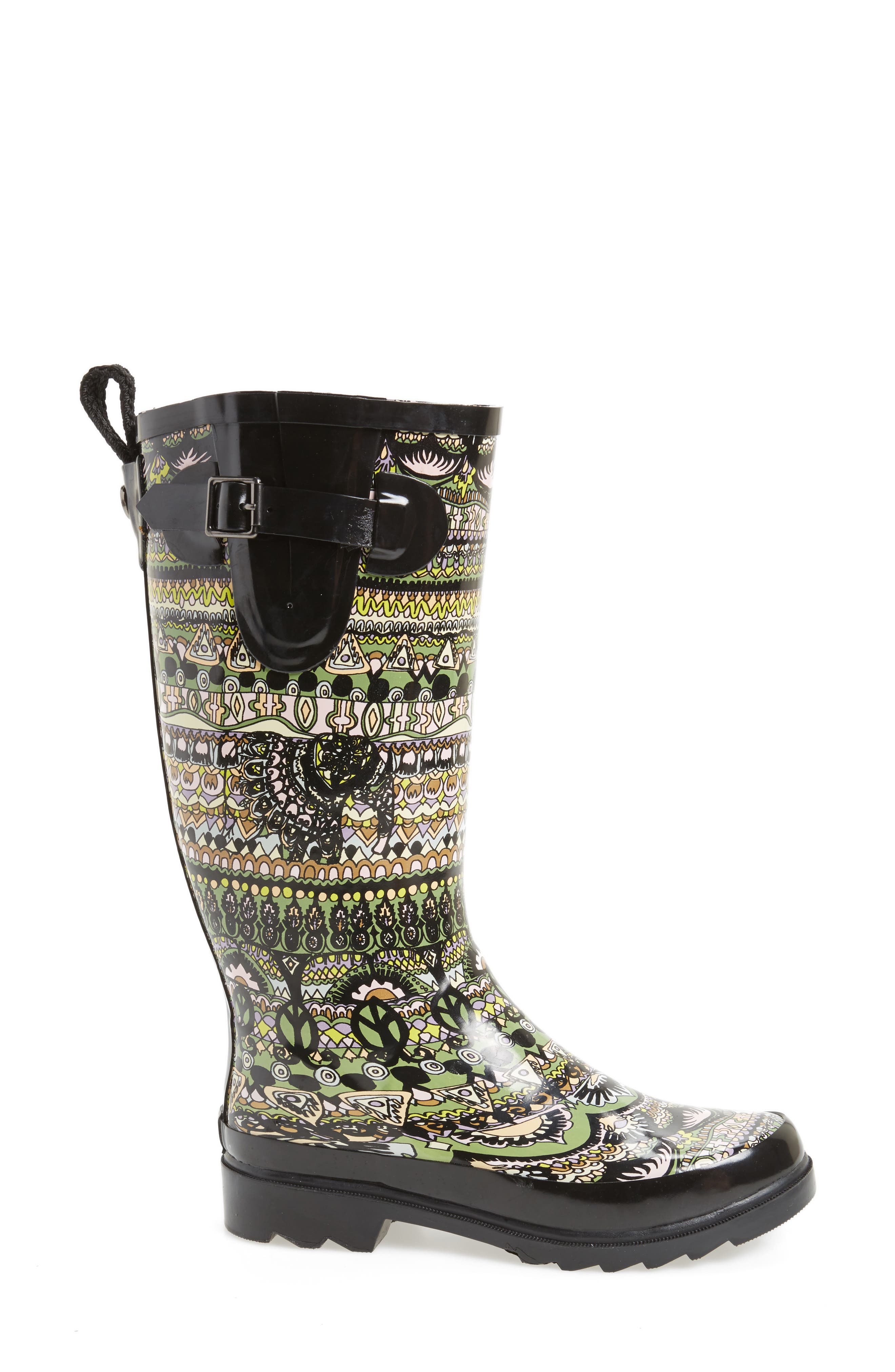Sakroots Rhythm Waterproof Rain Boot, Alternate, color, 
