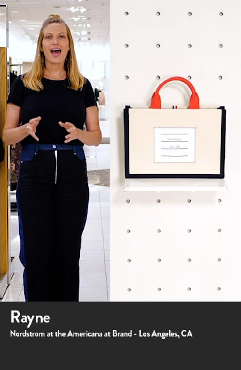 Name Tag Canvas Top Handle Tote, sales video thumbnail