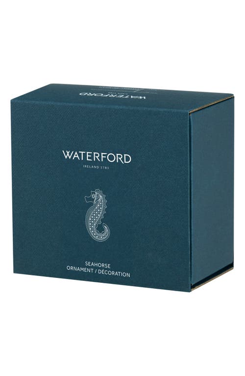 Waterford Seahorse Crystal Ornament In Transparent
