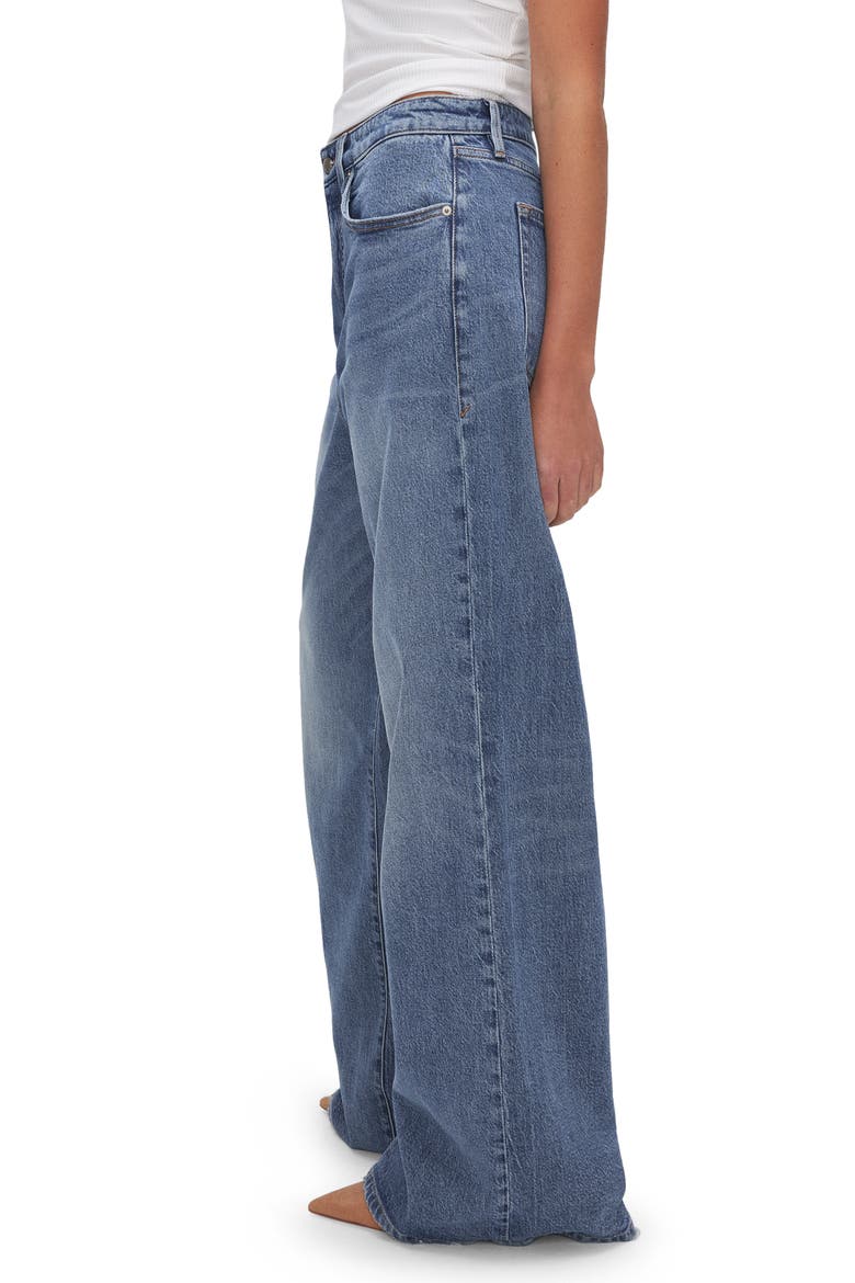 Good Ease High Waist Wide Leg Jeans, Alternate, color, INDIGO575