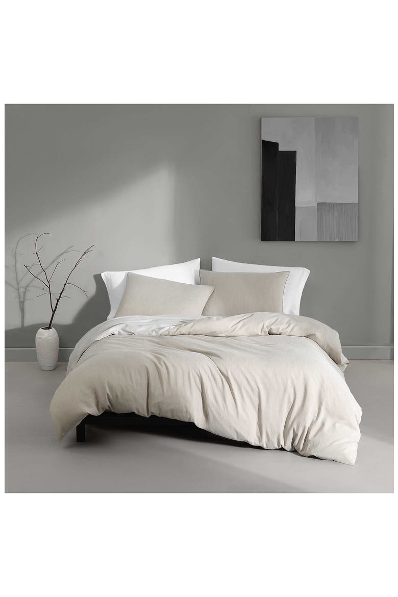 Reversible Tencel® Lyocell Duvet Cover & Sham Set, Alternate, color, BEIGE/ TAN