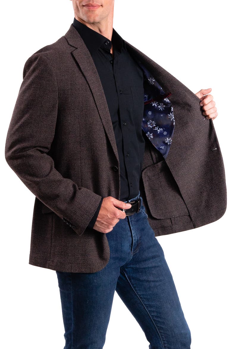 Charcoal Plaid Sport Coat, Alternate, color, GREY