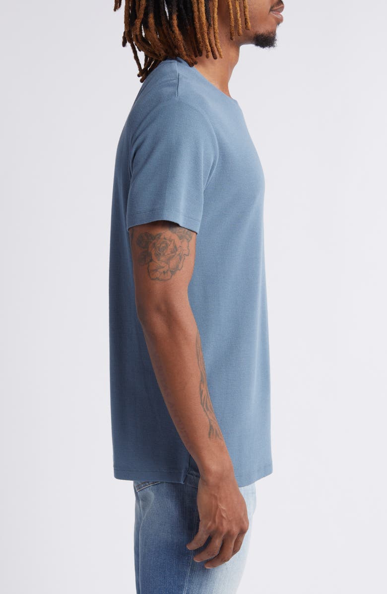 NN07 Clive Waffle Knit Tee, Alternate, color, Swedish Blue