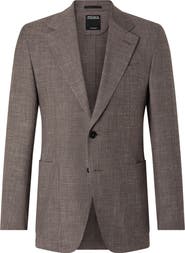 ZEGNA Crossover Wool, Silk & Linen Sport Coat