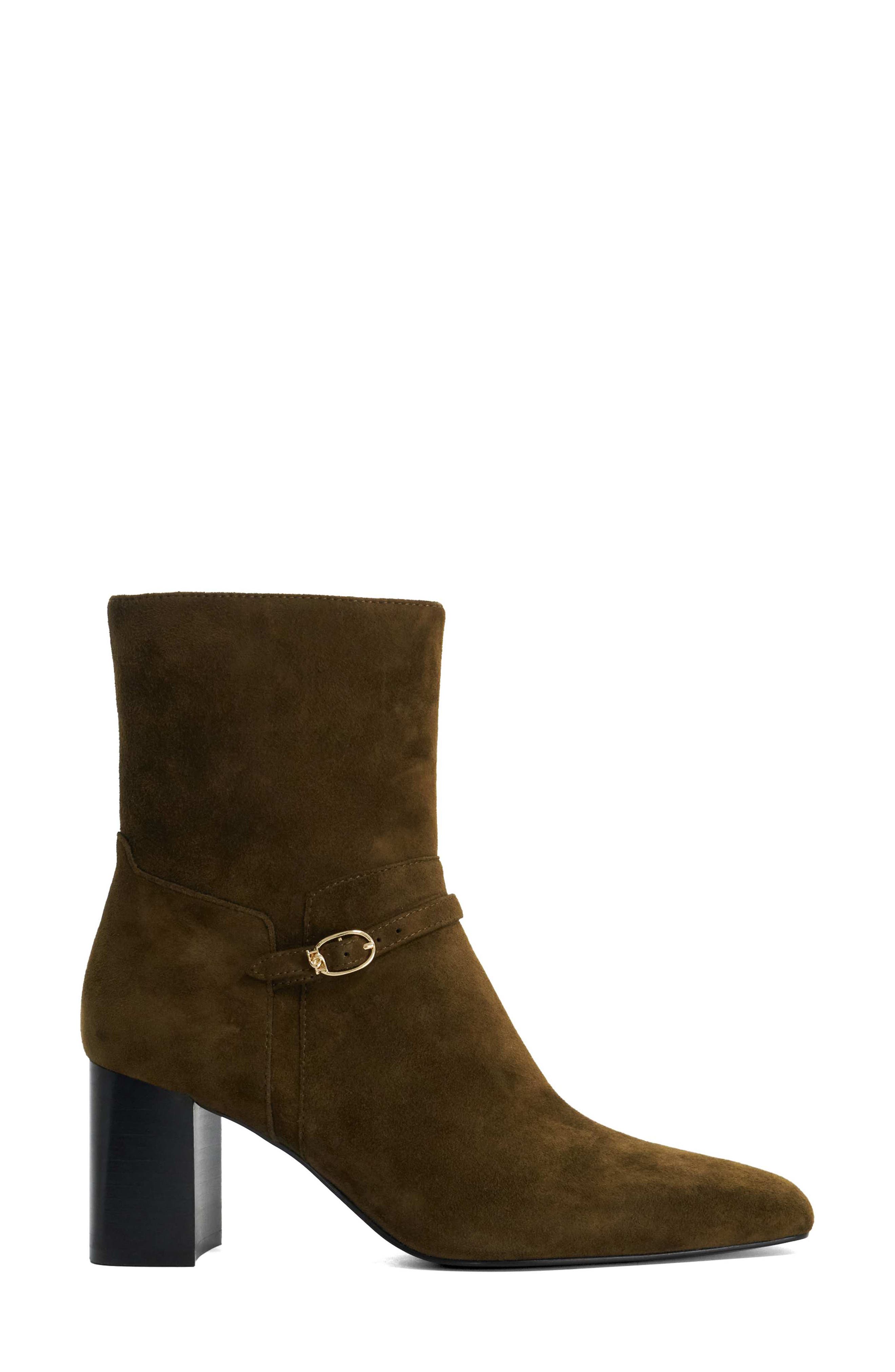 Ollen Leather Bootie, Alternate, color, KHAKI
