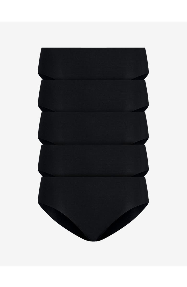 Commando Classic Solid Bikini 5-Pack, Main, color, Black