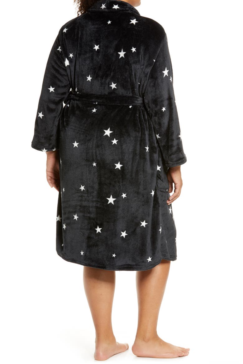 Plush Robe, Alternate, color, BLACK