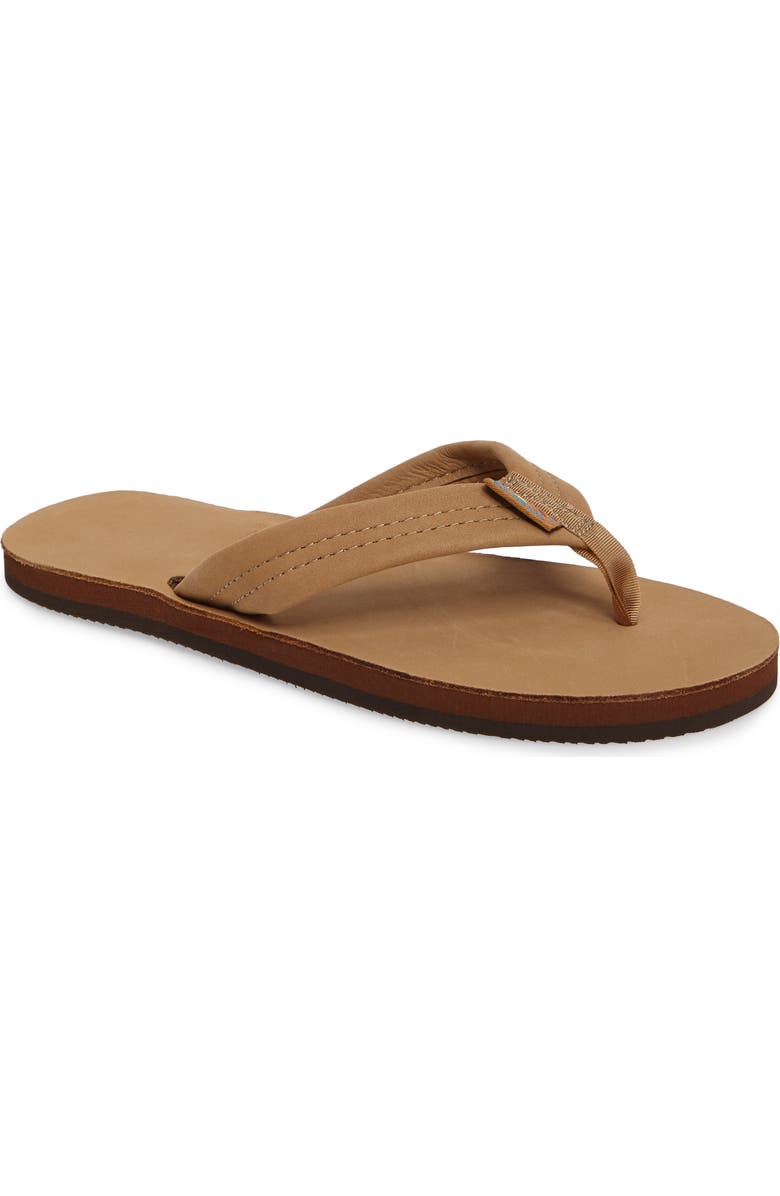 Rainbow<sup>®</sup> Rainbow Leather Sandal, Main, color, Sierra