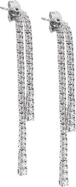 BY ADINA EDEN CZ Double Graduated Tennis Stud Earring