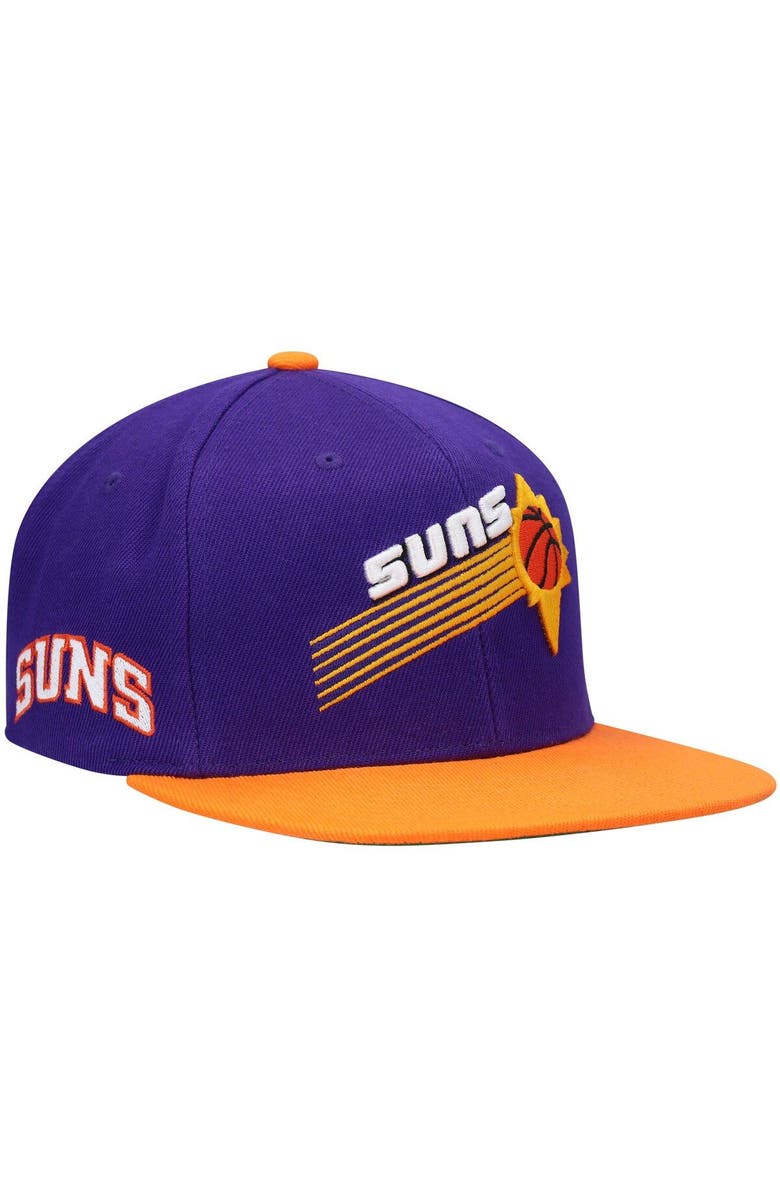 Mitchell & Ness Men's Mitchell & Ness Purple/Orange Phoenix Suns Hardwood Classics Snapback Hat, Main, color, Purple