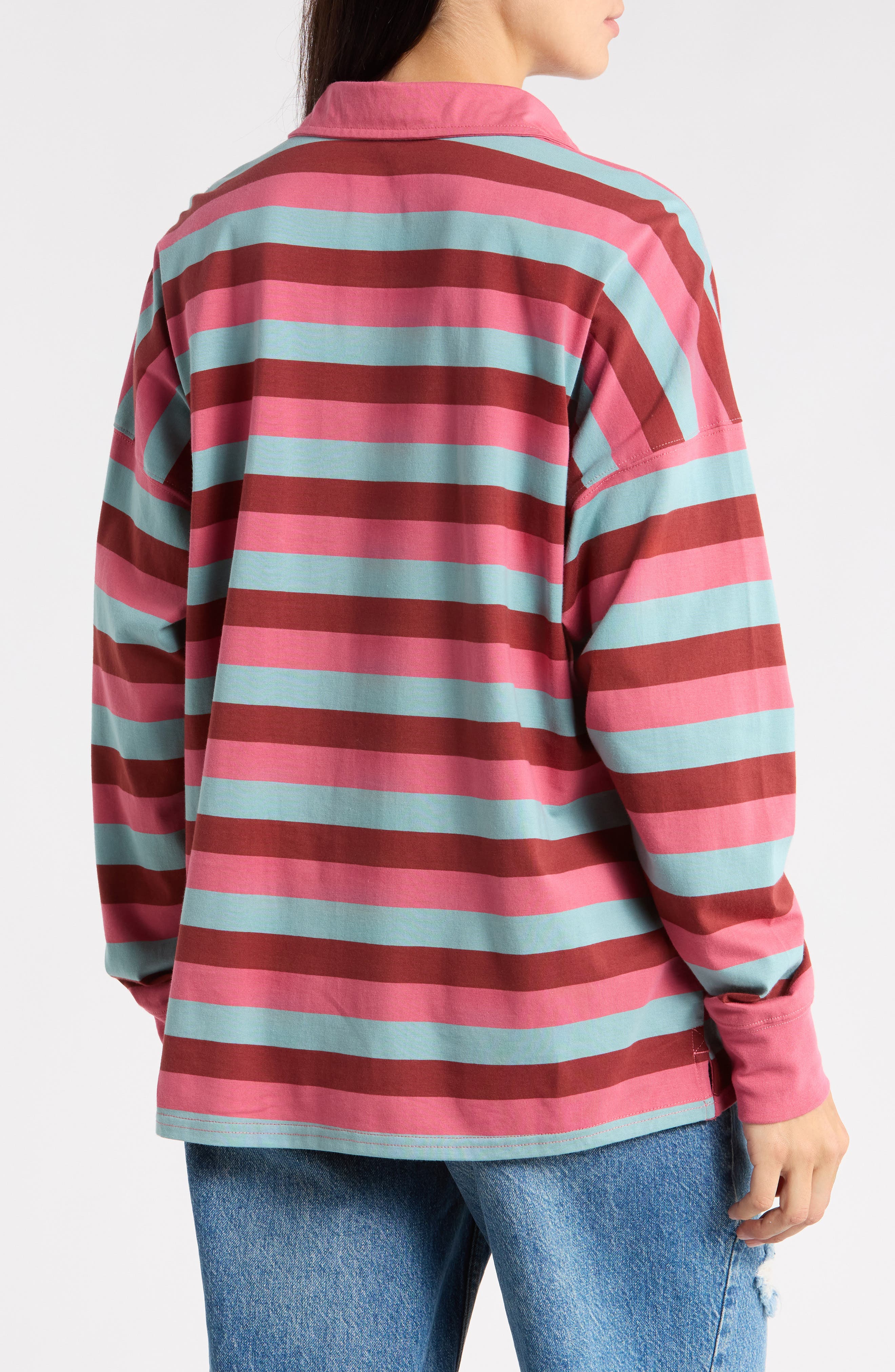 Billabong Sky Printed Rugby Long Sleeve Tee (Women) | Nordstromrack
