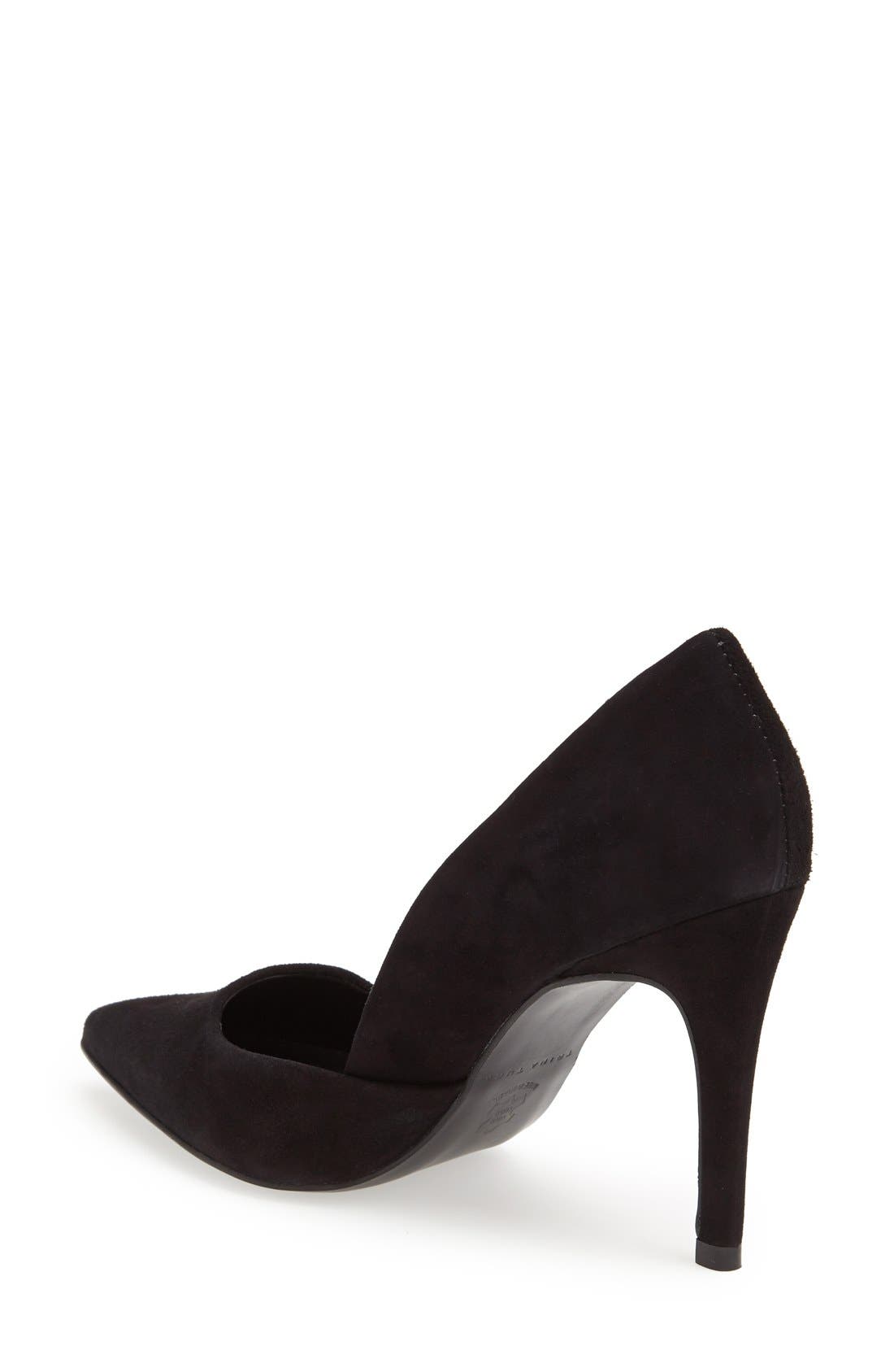 'Hollywood' Pump, Alternate, color, BLACK SUEDE
