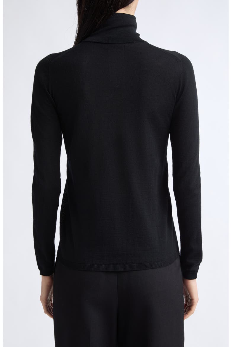 Saluto Virgin Wool Turtleneck Sweater, Main, color, BLACK