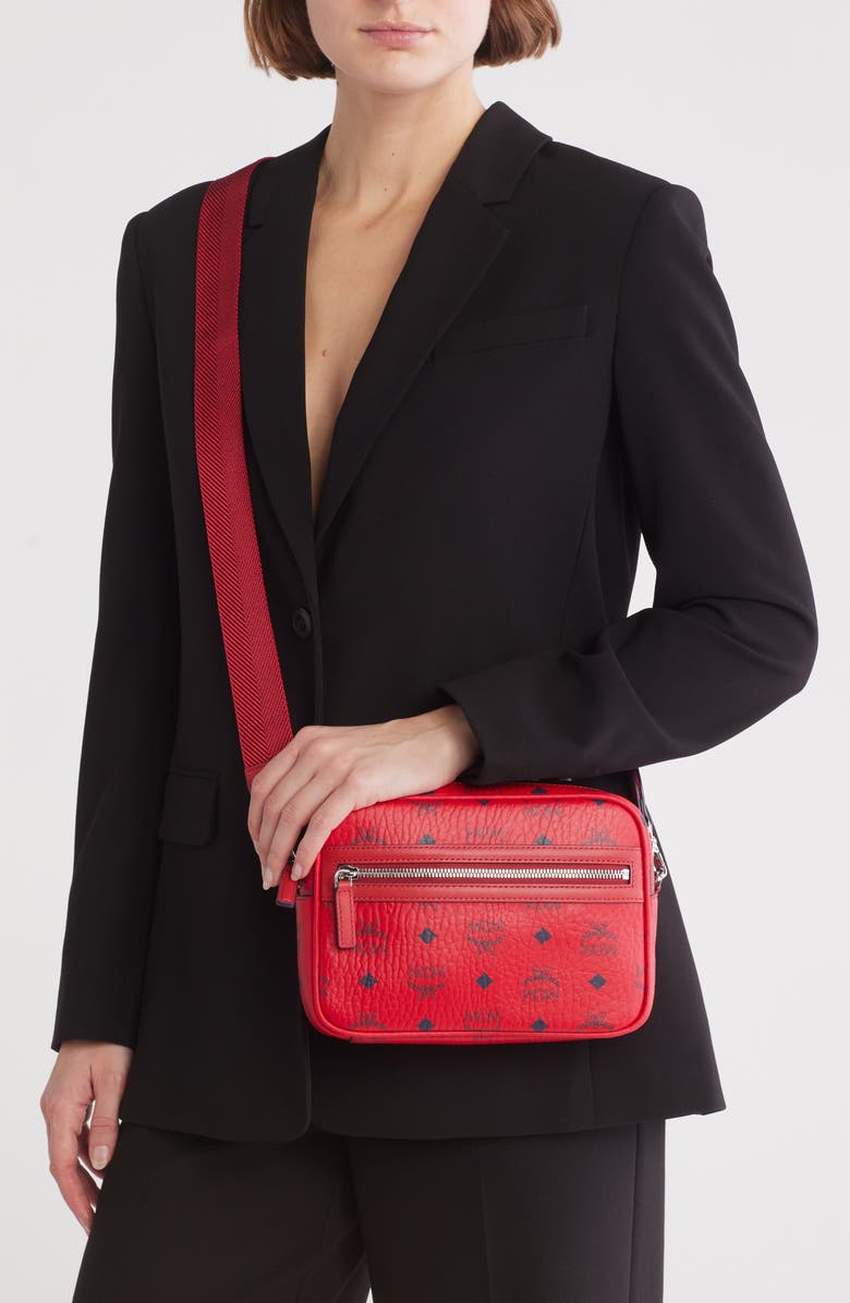 MCM Aren Visetos Camera Bag, Alternate, color,