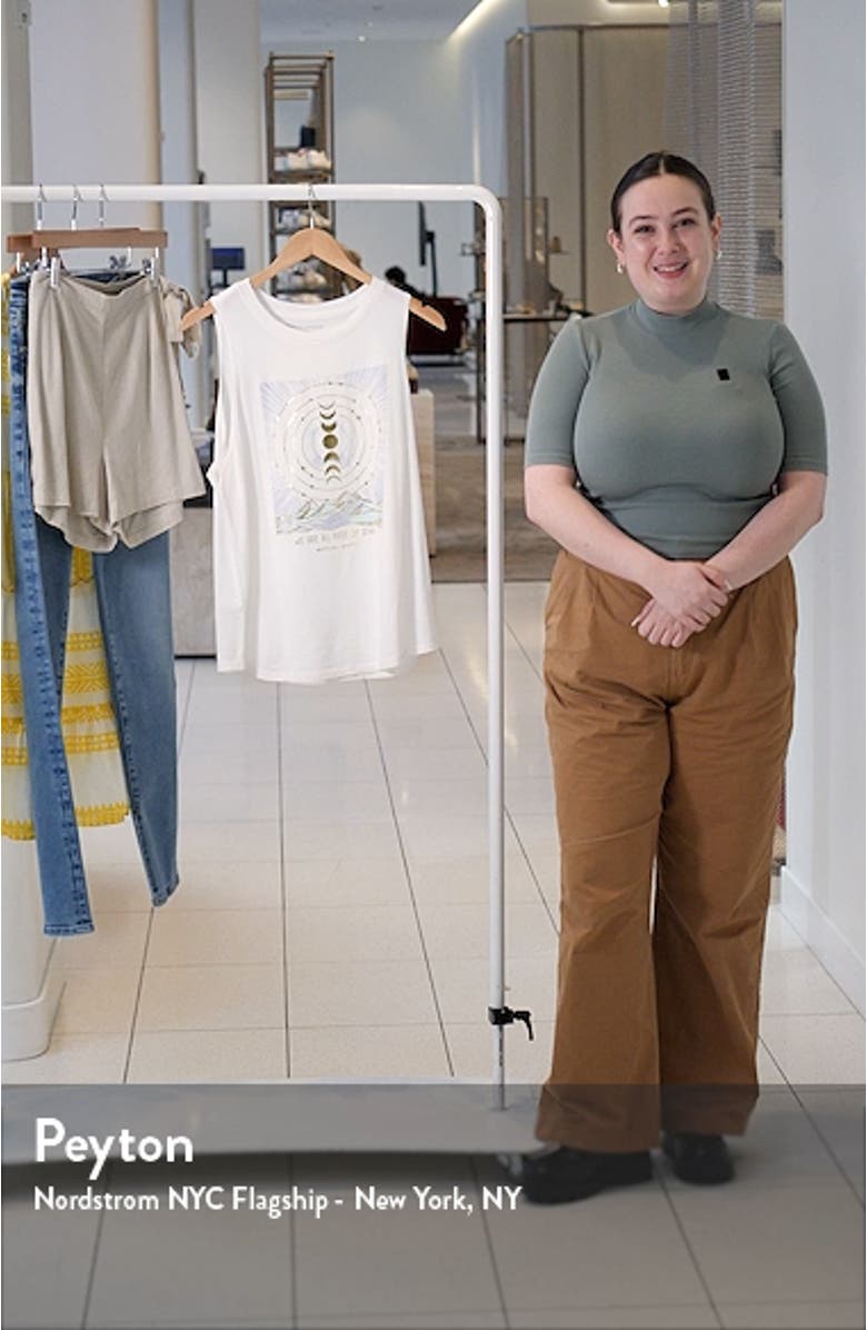 Stars Jade Cotton Blend Muscle Tank, sales video thumbnail